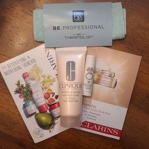 NWT Cosmetics Sample Bundle! Clinique Moisture Surge, Clarins, Sun Bum and More!